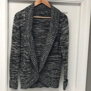 Heathered black cardigan!